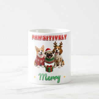 Paws-itief Kerstsweater Honden Mok
