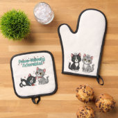 Paws-itiively Adorable! Ovenwant & Pannenlap Set (Top down)