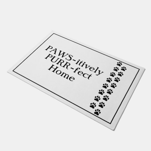 PAWS-itively SPINT de Startklep van het Huis Deurmat (Schuin)