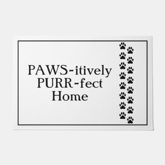 PAWS-itively SPINT de Startklep van het Huis Deurmat (Voorkant)