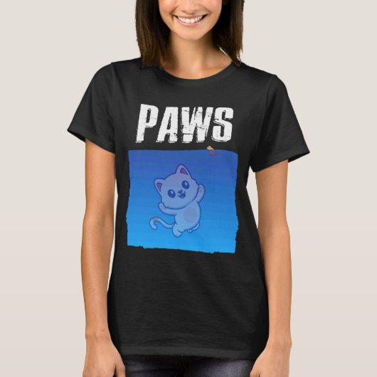 Paws Kat en Muis Kat T-shirt (Voorkant)