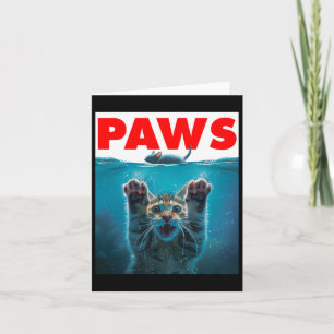 Paws kat en muis parodie humoristische kitten acht kaart