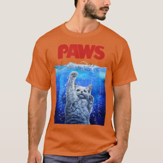 Paws Kitty Cat en People Top, Cute Funny Meow Cat T-shirt