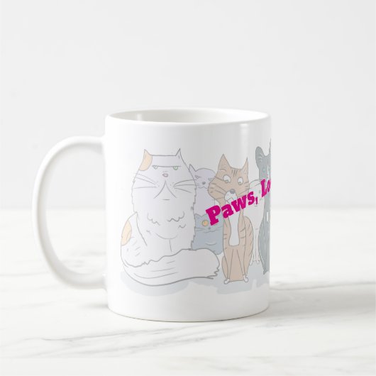 Paws, liefde & dierenleven koffiemok (Links)