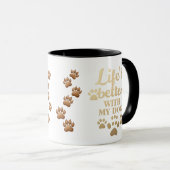 Paws, Liefde & Kleur Combo Mok (Voorkant rechts)