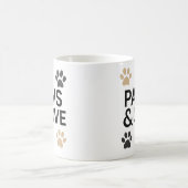 "PAWS & LOVE" Pet Lover Mug | Minimalist Dog  Koffiemok (Center)