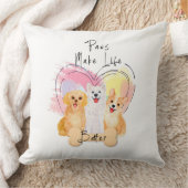 Paws Make Life Better Kussen – Schattig Trio van G (Deken)