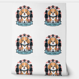 Paws Mensen Grappige Hond & Menselijke Gelijkheid Behang