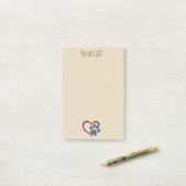 Paws n' Hearts Post-it® notes 4 x 6 (Op bureau)