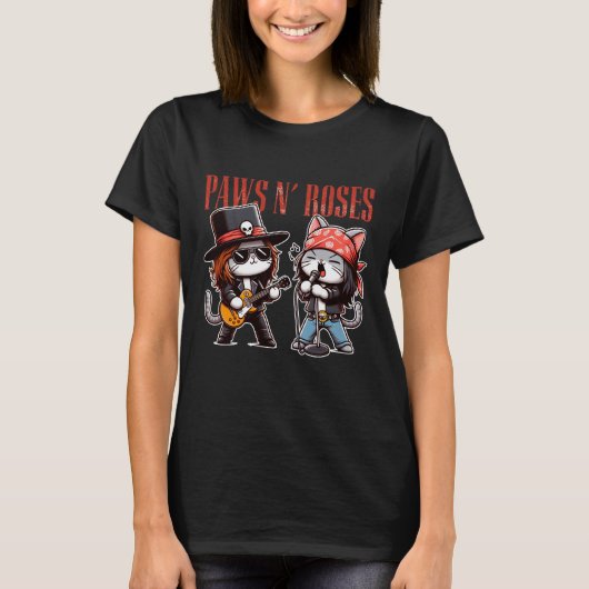 Paws N' Rozen T-shirt (Voorkant)