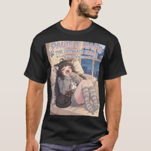 Paws & Naps De Ultieme Siesta Gezellige Anime Meis T-shirt