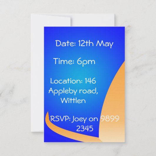 Paws nodigt uit kaart (Achterkant)