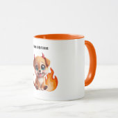 Paws of Darkness Fire Dog Coffee Mug Mok (Voorkant rechts)