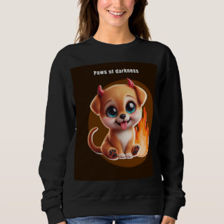 Paws of Darkness Fire Dog Hoodie – Glowing Puppy Trui