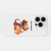 Paws of Darkness Fire Dog Phone Case iPhone Hoesje (Achterkant horizontaal)