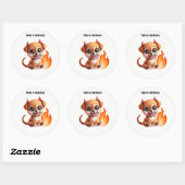 Paws of Darkness Fire Dog Sticker (Vel)
