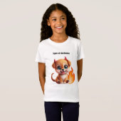 Paws of Darkness Fire Dog T-Shirt (Voorkant volledig)