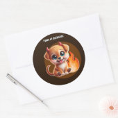 Paws of Darkness Fire Glow Dog Sticker – Dark  (Envelop)