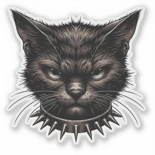 Paws of Fury - Angry Cat Slap Sticker (Voorkant)