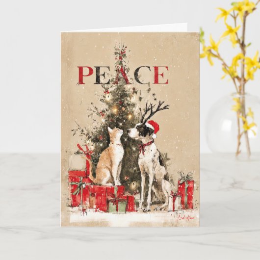 Paws of Peace  Kaart (Gele Bloem)