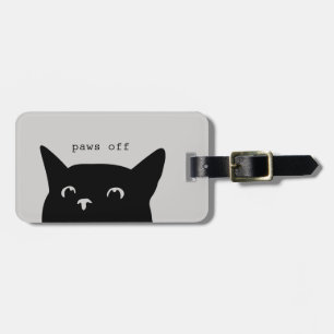 Paws of Peking Cat Funny Bagagelabel