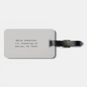 Paws of Peking Cat Funny Bagagelabel (Achterkant horizontaal)