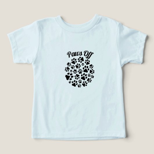 Paws Off Cat T-Shirt – Sassy Cat Attitude Tee (Design voorkant)