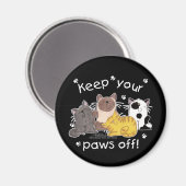 Paws Off! (Katten) Magneet (Voorkant / Achterkant)