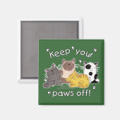 Paws Off! (Katten) Magneet (Voorkant / Achterkant)