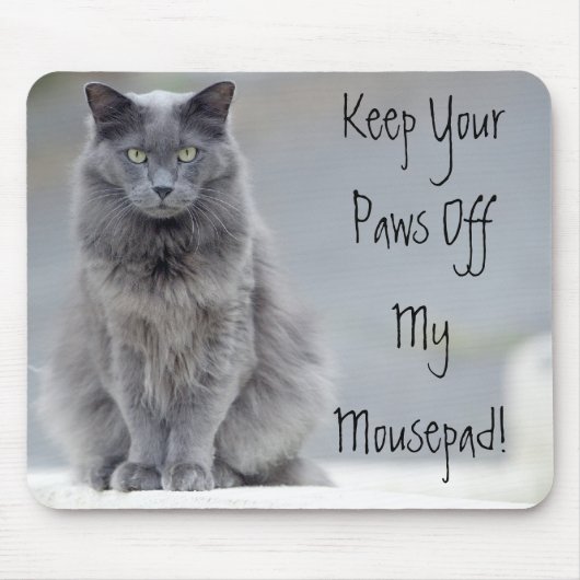 Paws Off Mousepad Muismat (Voorkant)