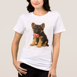 Paws Off My Ball beroemd gemaakt door German Sheph Tri-Blend Shirt