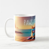 Paws Off My Drink - Cat With Shades Mugs Koffiemok (Links)