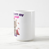 Paws Off My Lollipop Human Christmas Cat Koffiemok (Center)