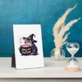 Paws Off My Potion, Kawaii Halloween Witch Cat Cla Fotoplaat (Zijkant)