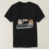 Paws-On Tech: Cat Keyboard Meltdown T-shirt (Design voorkant)