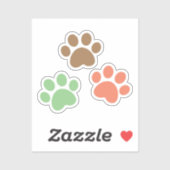 Paws-ontwerp Sticker (Vel)