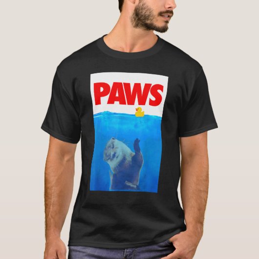 Paws Otter en Rubber Duck Cute Otter Parody Top (Voorkant)