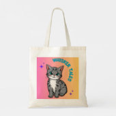 Paws & Pages – De Canvas tas van Cat Lover (Achterkant)