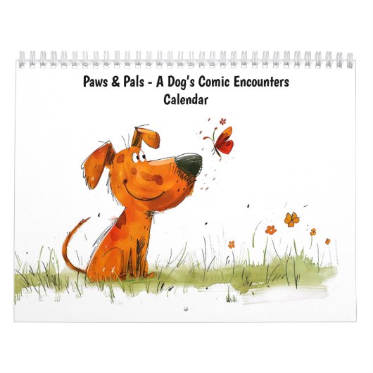 Paws & Pals – Een Hond Zijn Comische Ontmoetingen Kalender (Hoes)