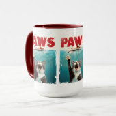 PAWS Parodie Kattenmuis Grappige Kattenliefhebber Mok (Voorkant links)