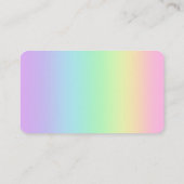 Paws Pastel Regenboog Visitekaartjes (Achterkant)