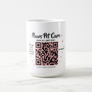 Paws Pet Care Pet Shop Logo Naam Barcode Koffiemok