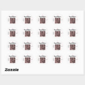 Paws Pet Care Pet Shop Logo Naam Barcode Ronde Sticker (Vel)