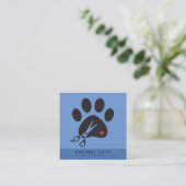 Paws Pet Grooming Salon Vierkante Visitekaartje (Staand voorkant)