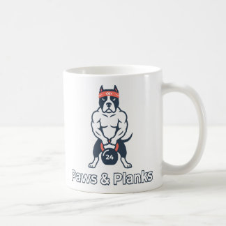 Paws & Planks Buff Dog Gym Poster Koffiemok
