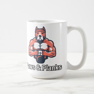 Paws & Planks Spierhond Fitness Poster Koffiemok