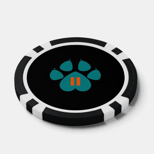 PAWS PLAYING CARDS POKER CHIPS (Enkel)