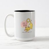 Paws & Positiviteit Collectie Tweekleurige Koffiemok (Links)