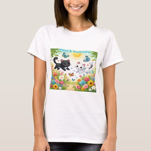 Paws & Positivity T-shirt (Voorkant)
