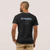 PAWS professionele huiszorg T-shirt (Achterkant volledig)
